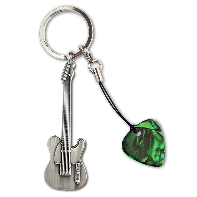 Name on deals guitar keychain